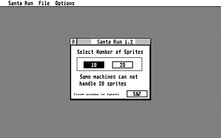 Santa Run atari screenshot
